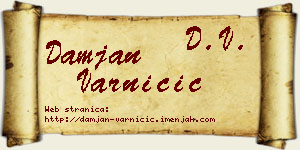 Damjan Varničić vizit kartica